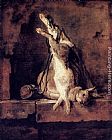 Jean Baptiste Simeon Chardin Rabbit with Game-bag and Powder Flask painting